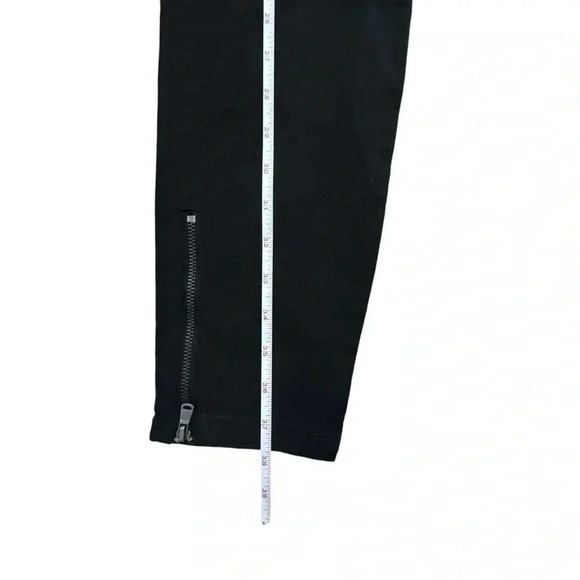 H&M Ladies Black Jean Pants Long Biker Regular Waist Skinny Size 8 Or Medium - Picture 13 of 14
